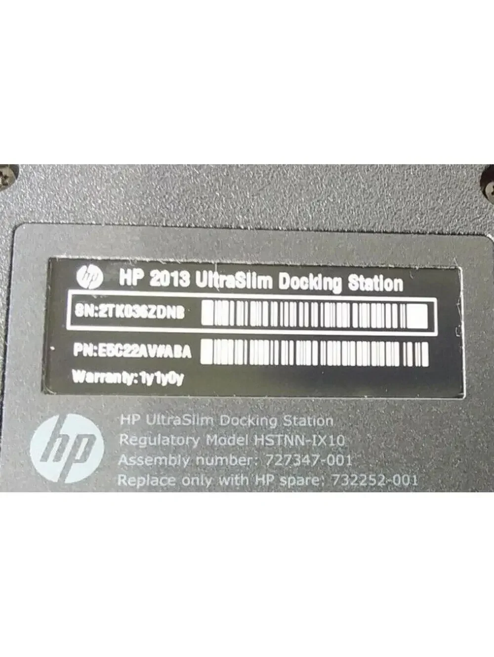 HP 2013 UltraSlim Docking Station D9Y32UT for ProBook EliteBook 820 840 850